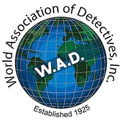 World Association of Detectives globe logo