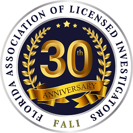Florida Licensed Investigators 30th anniversary seal